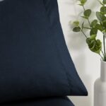 Juego De Sabana 50% Poliéster 50%Algodón Azul Oscuro - VISTE TU HOGAR ONLINE