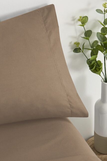 Juego De Sabana 50% Poliéster 50%Algodón Beige - VISTE TU HOGAR ONLINE