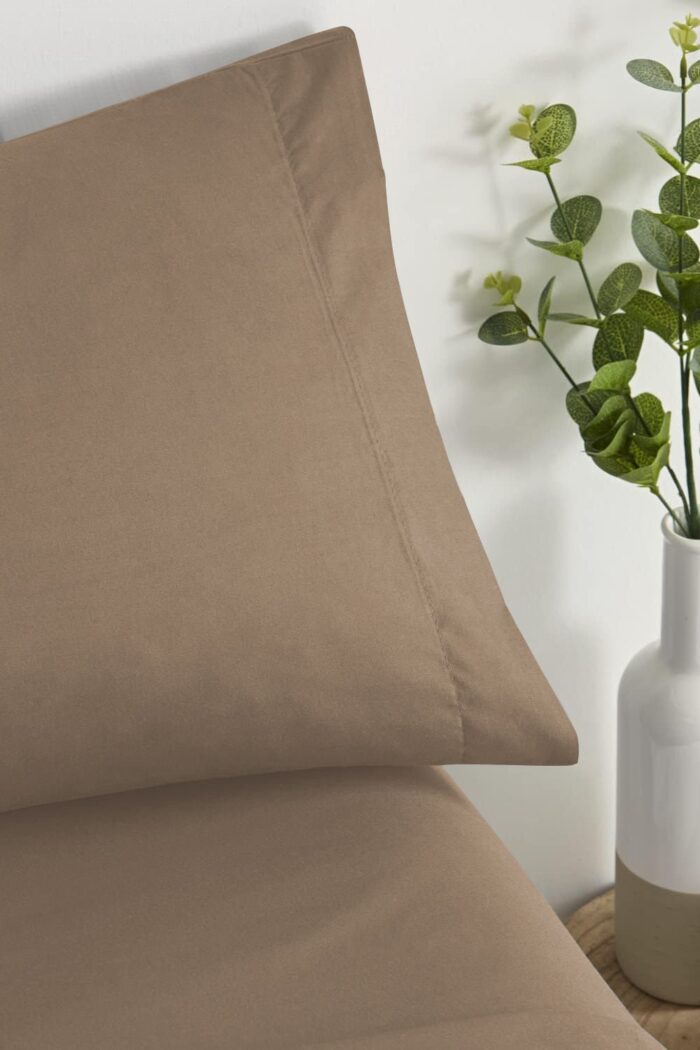 Juego De Sabana 50% Poliéster 50%Algodón Beige - VISTE TU HOGAR ONLINE