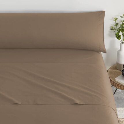 Juego De Sabana 50% Poliéster 50%Algodón Beige - VISTE TU HOGAR ONLINE