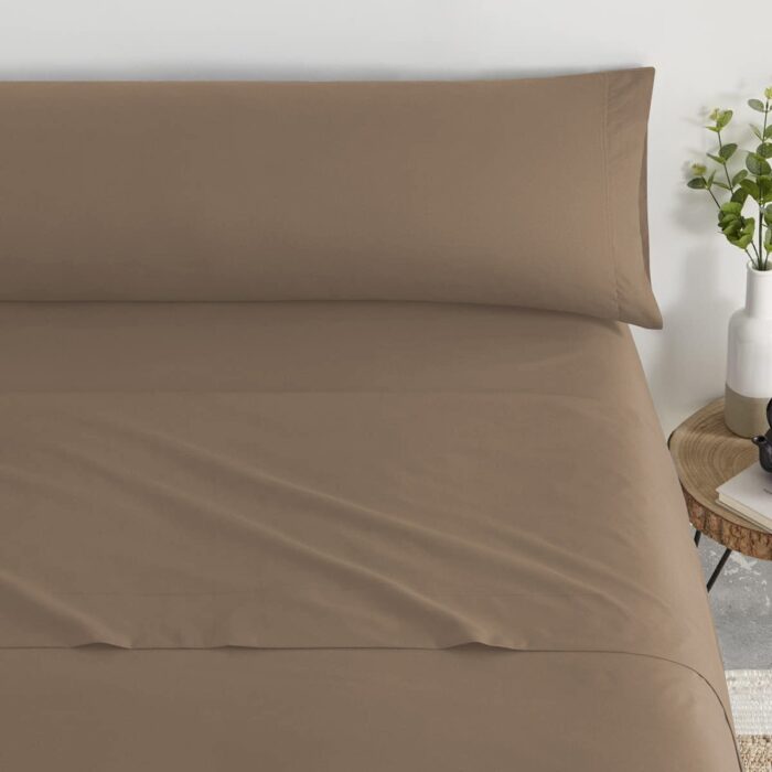 Juego De Sabana 50% Poliéster 50%Algodón Beige - VISTE TU HOGAR ONLINE