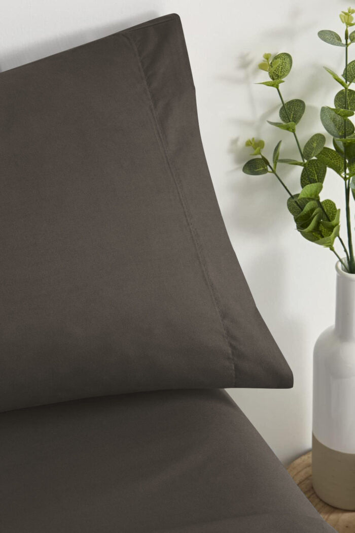 Juego De Sabana 50% Poliéster 50%Algodón Gris Oscuro - VISTE TU HOGAR ONLINE