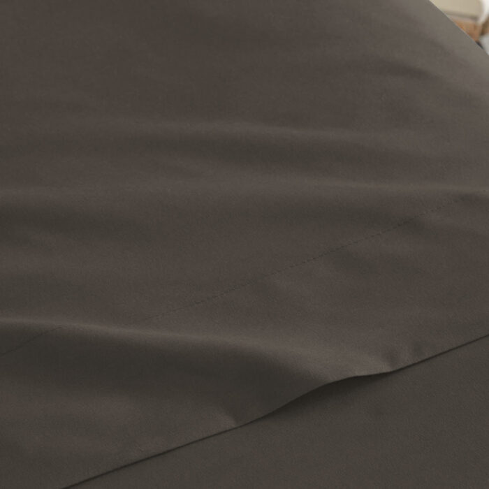 Juego De Sabana 50% Poliéster 50%Algodón Gris Oscuro - VISTE TU HOGAR ONLINE