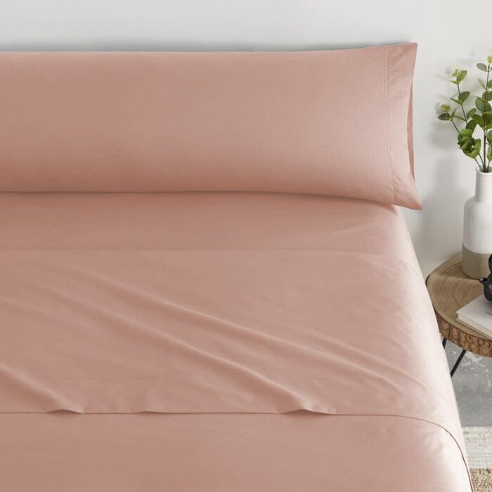 Juego De Sabana 50% Poliéster 50%Algodón Rosa - VISTE TU HOGAR ONLINE