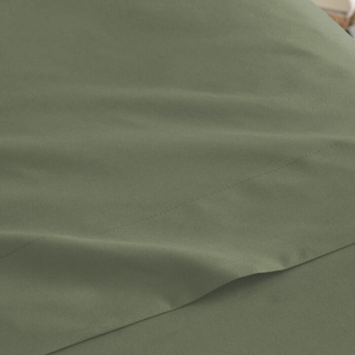 Juego De Sabana 50% Poliéster 50%Algodón Verde Aguacate - VISTE TU HOGAR ONLINE