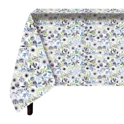 Mantel Antimancha Impermeable Con DIseño De Flores - VISTE TU HOGAR ONLINE