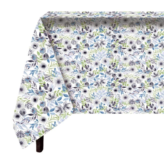 Mantel Antimancha Impermeable Con DIseño De Flores - VISTE TU HOGAR ONLINE