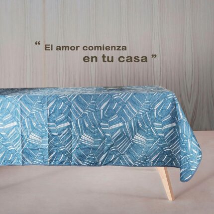 Mantel Antimancha Impermeable Con DIseño De Hojas De Banana - VISTE TU HOGAR ONLINE