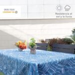 Mantel Antimancha Impermeable Con DIseño De Hojas De Banana - VISTE TU HOGAR ONLINE