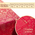 Mantel De Navidad Multilla 60% Poliéster, 30% Algodón, 10% Poliamida Con Diseño Ciervos Rojo - VISTE TU HOGAR ONLINE