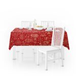 Mantel De Navidad Multilla 60% Poliéster, 30% Algodón, 10% Poliamida Con Diseño Ciervos Rojo - VISTE TU HOGAR ONLINE
