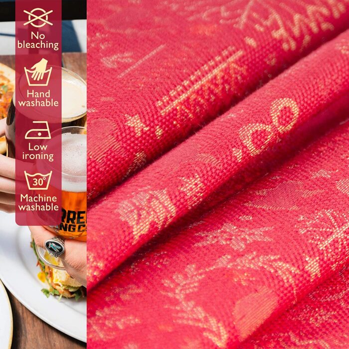 Mantel De Navidad Multilla 60% Poliéster, 30% Algodón, 10% Poliamida Con Diseño Ciervos Rojo - VISTE TU HOGAR ONLINE
