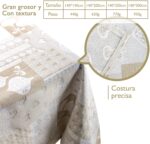 Mantel De Navidad Multilla 60% Poliéster, 30% Algodón, 10% Poliamida Con Diseño Corazones Gris - VISTE TU HOGAR ONLINE