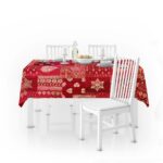 Mantel De Navidad Multilla 60% Poliéster, 30% Algodón, 10% Poliamida Con Diseño Corazones Rojo - VISTE TU HOGAR ONLINE
